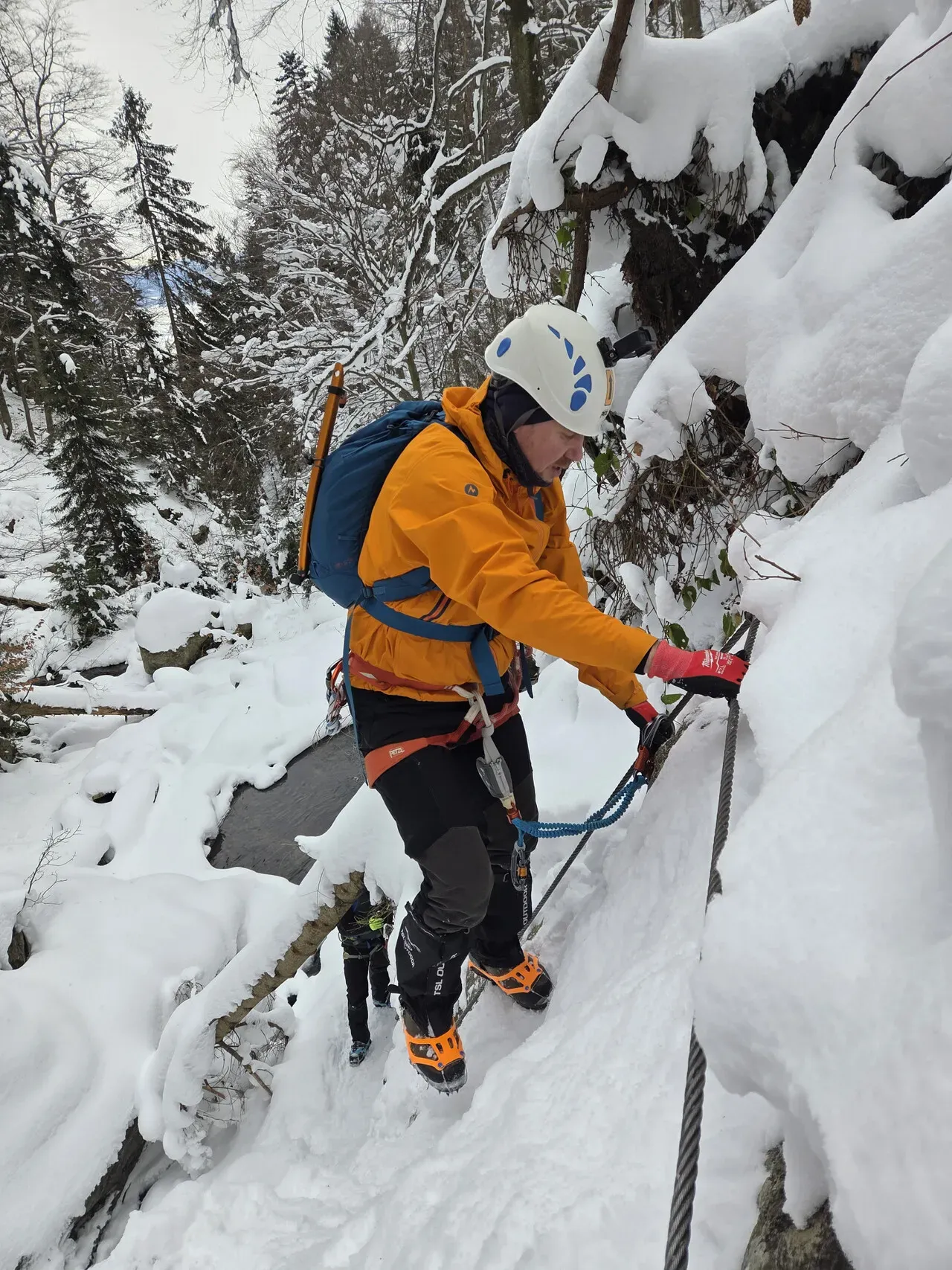 Winter via ferrata